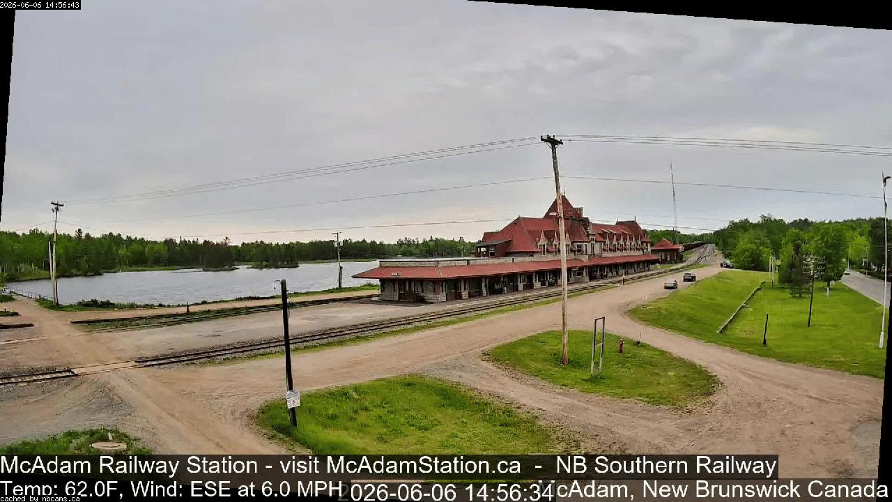 Web Cam image of McAdam Railway Station
