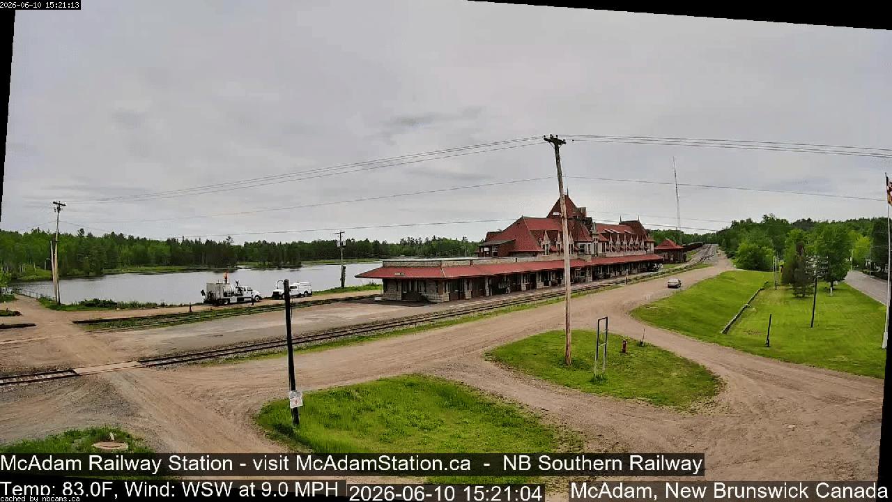 Web Cam image of McAdam Railway Station