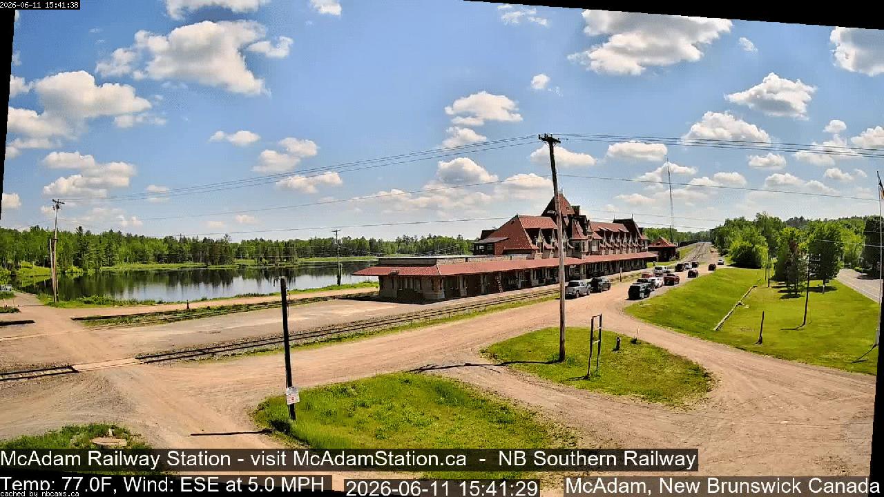 Web Cam image of McAdam Railway Station