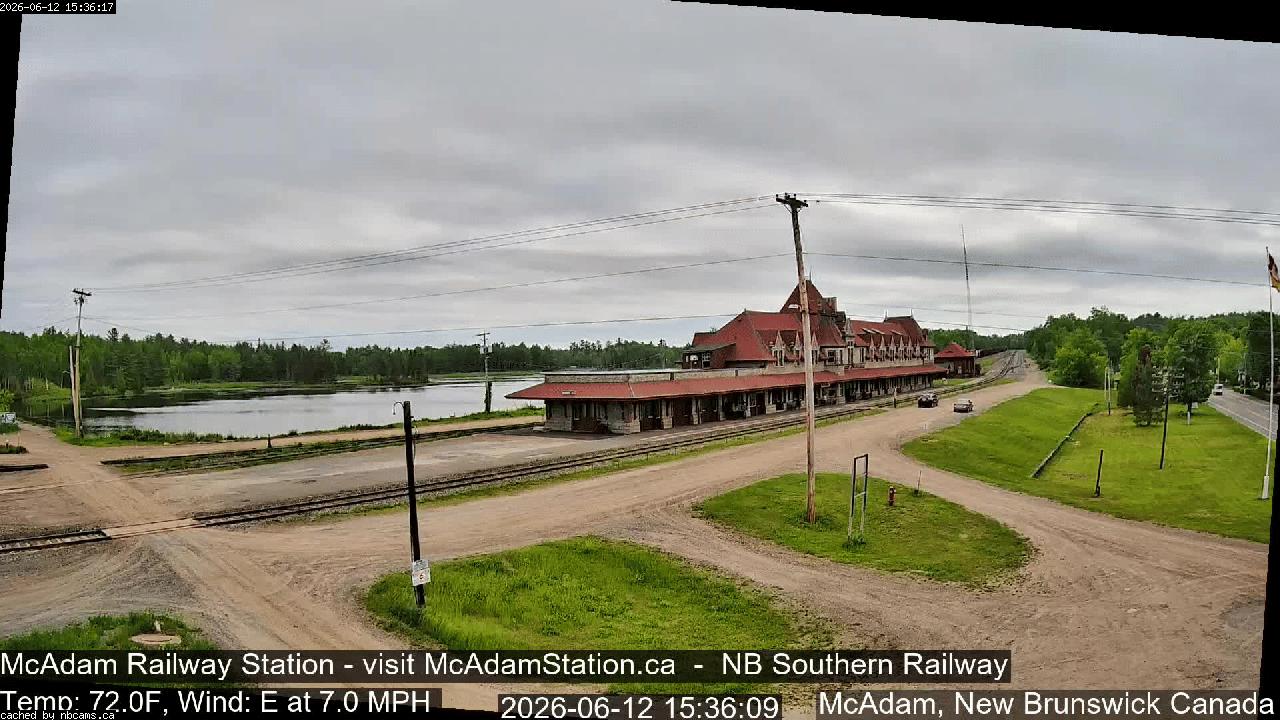 Web Cam image of McAdam Railway Station