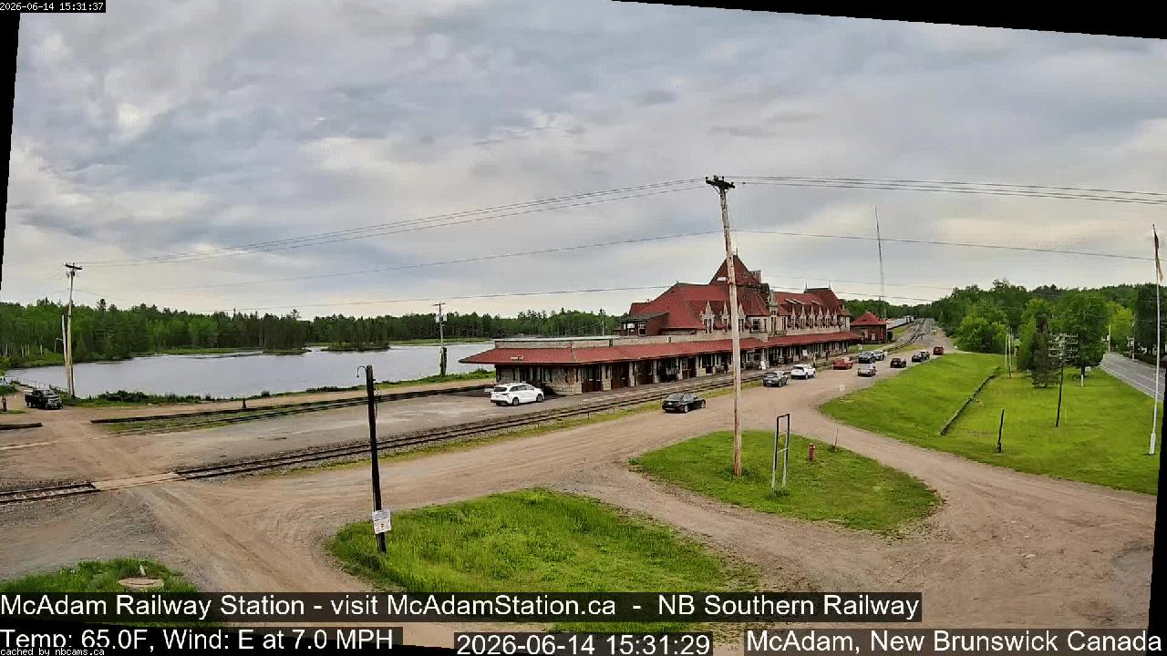 Web Cam image of McAdam Railway Station
