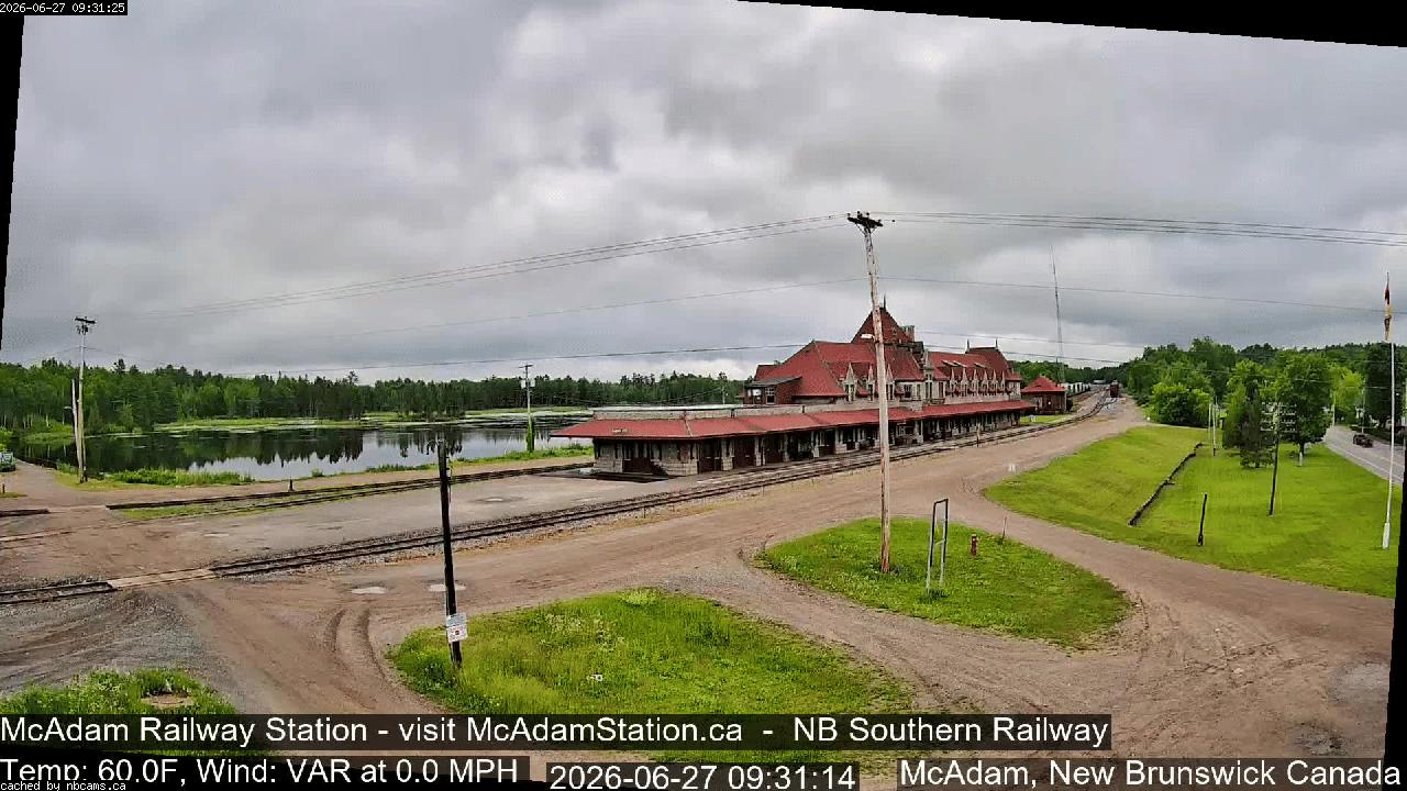 Web Cam image of McAdam Railway Station