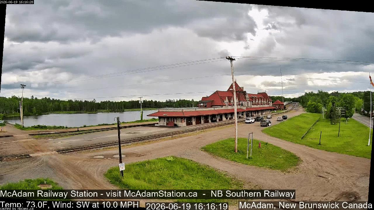 Web Cam image of McAdam Railway Station