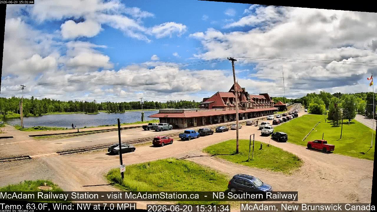 Web Cam image of McAdam Railway Station