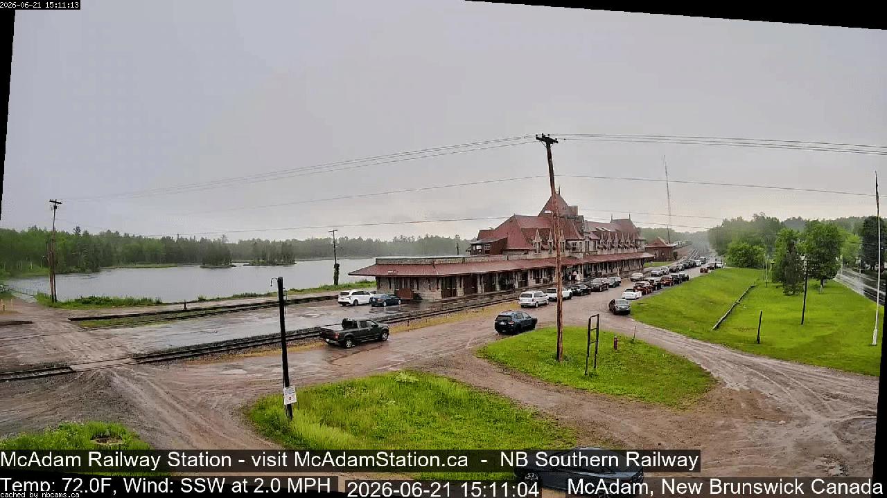 Web Cam image of McAdam Railway Station