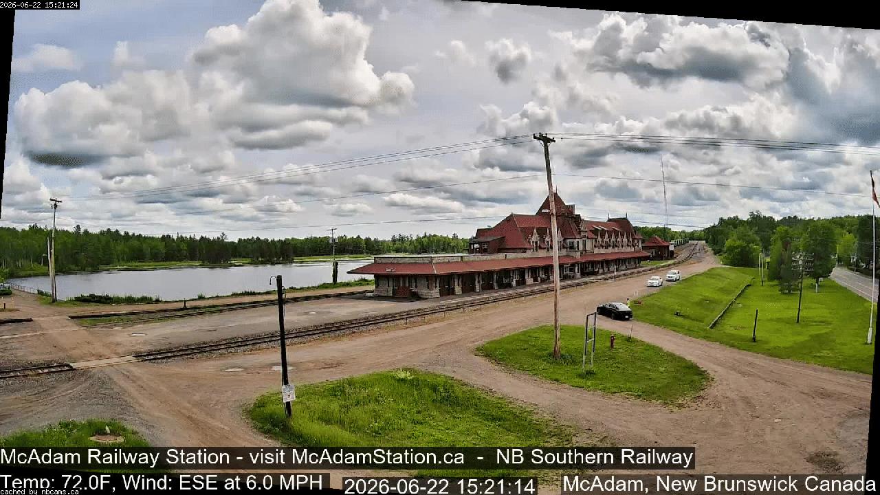 Web Cam image of McAdam Railway Station