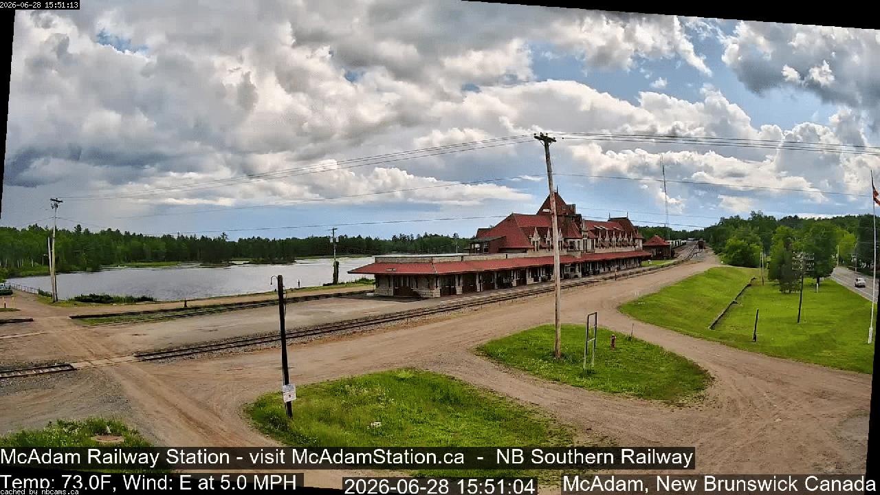Web Cam image of McAdam Railway Station