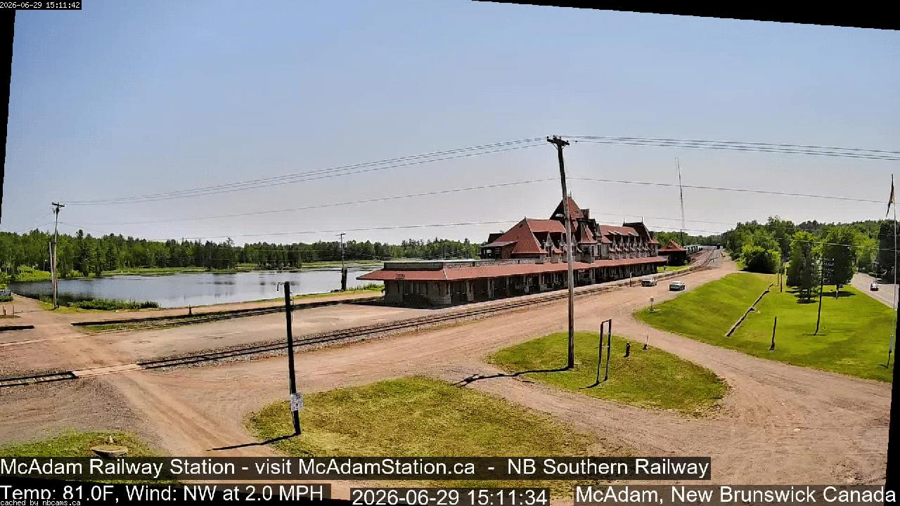 Web Cam image of McAdam Railway Station