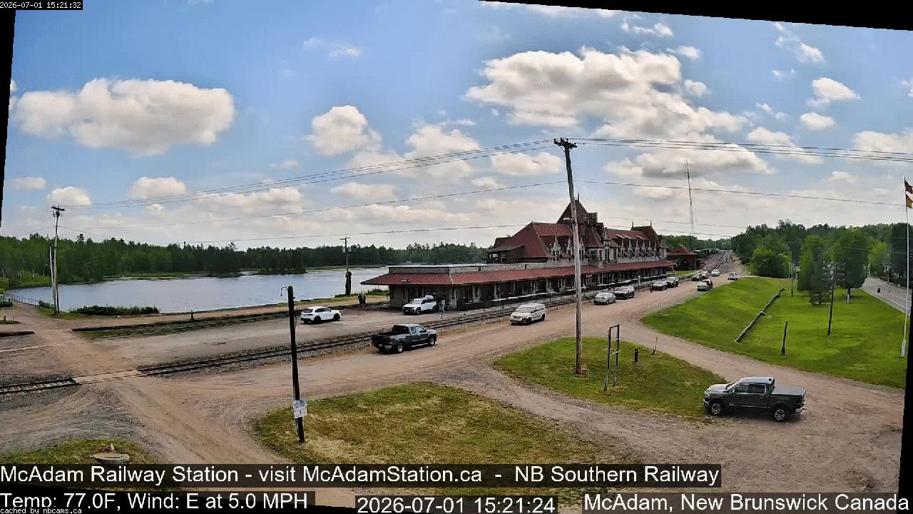 Web Cam image of McAdam Railway Station