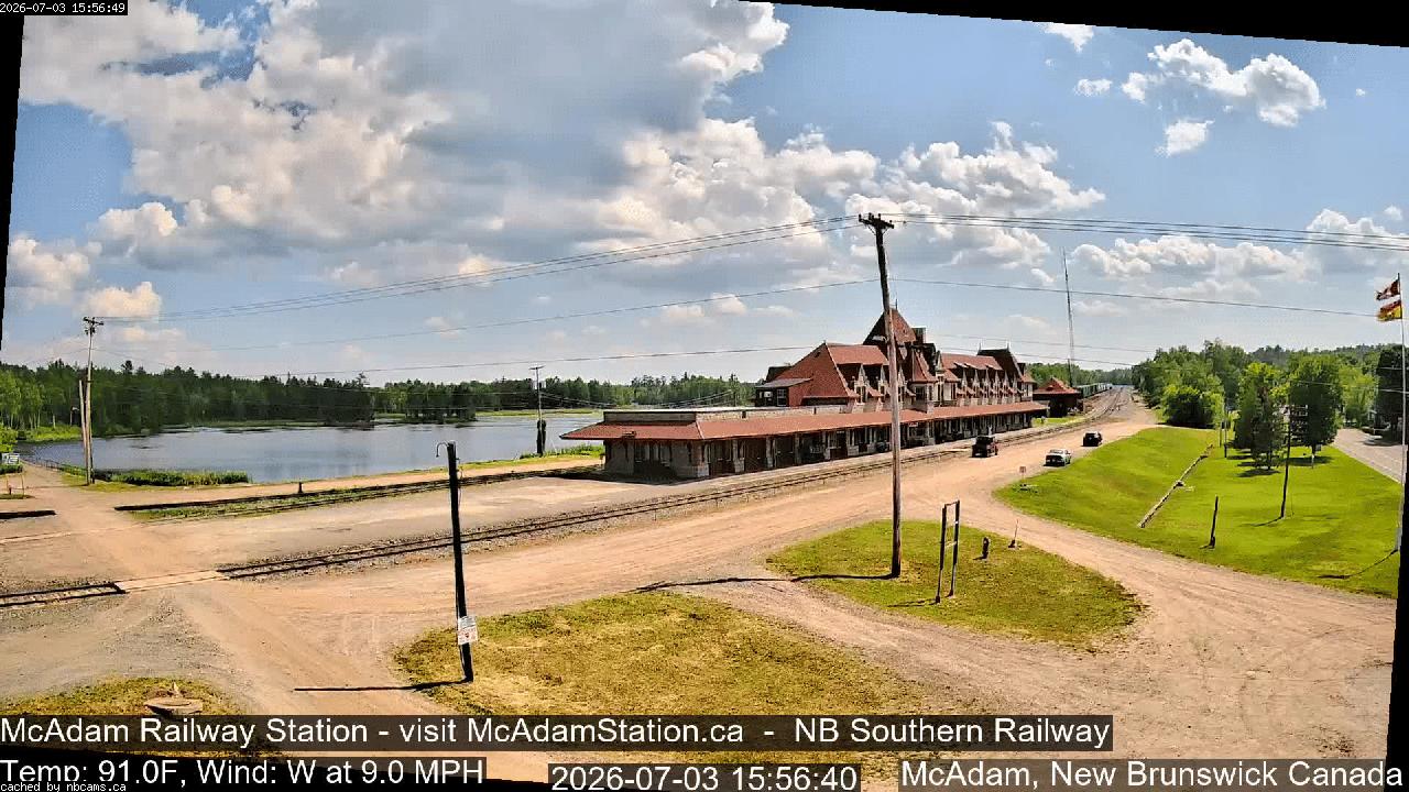 Web Cam image of McAdam Railway Station