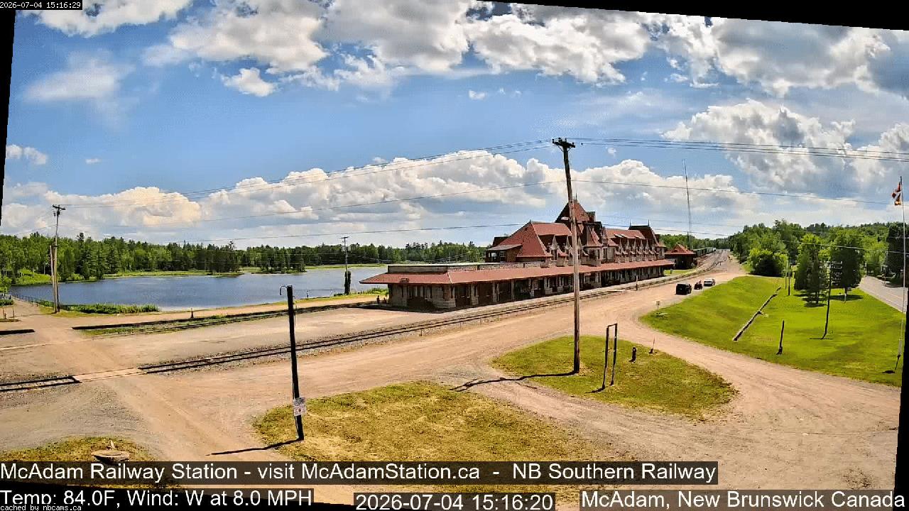 Web Cam image of McAdam Railway Station