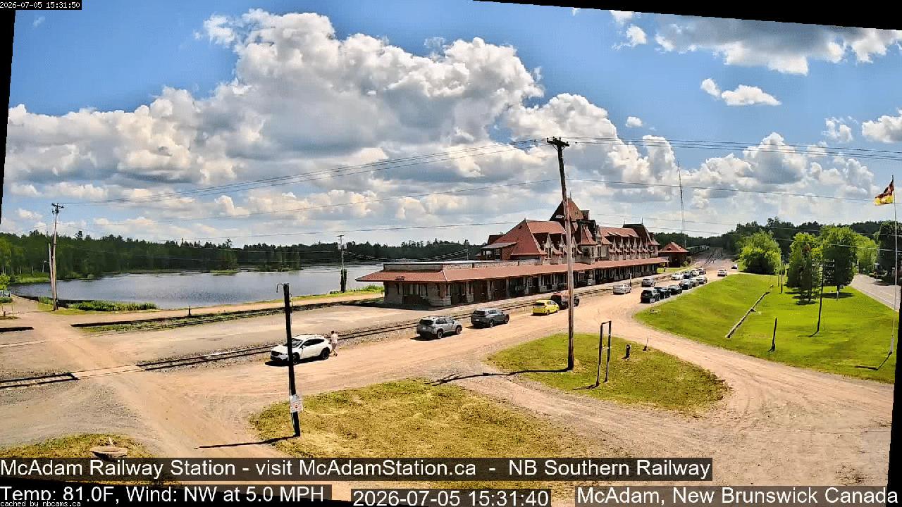 Web Cam image of McAdam Railway Station