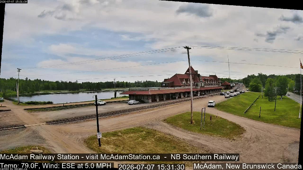 Web Cam image of McAdam Railway Station