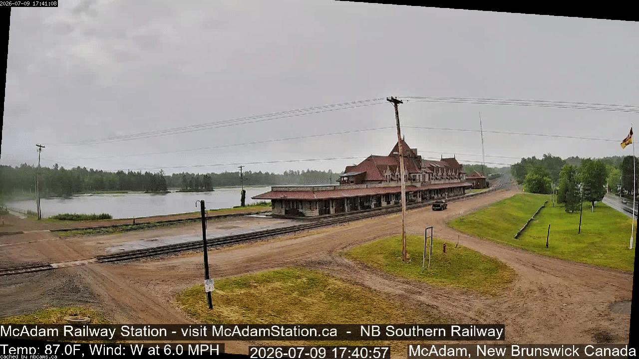 Web Cam image of McAdam Railway Station