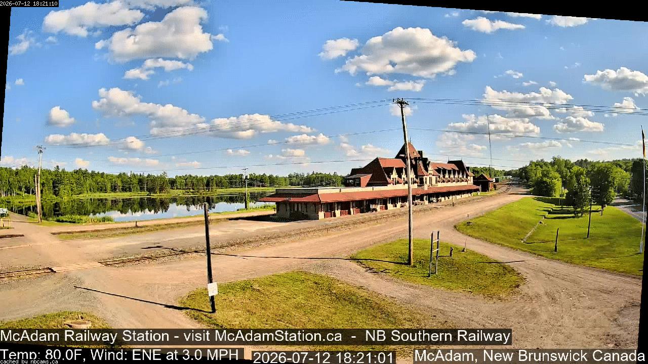 Web Cam image of McAdam Railway Station
