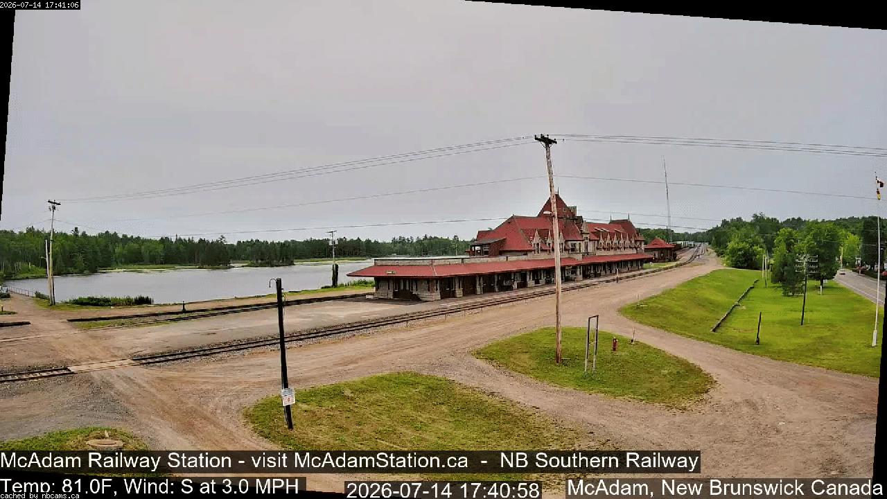 Web Cam image of McAdam Railway Station