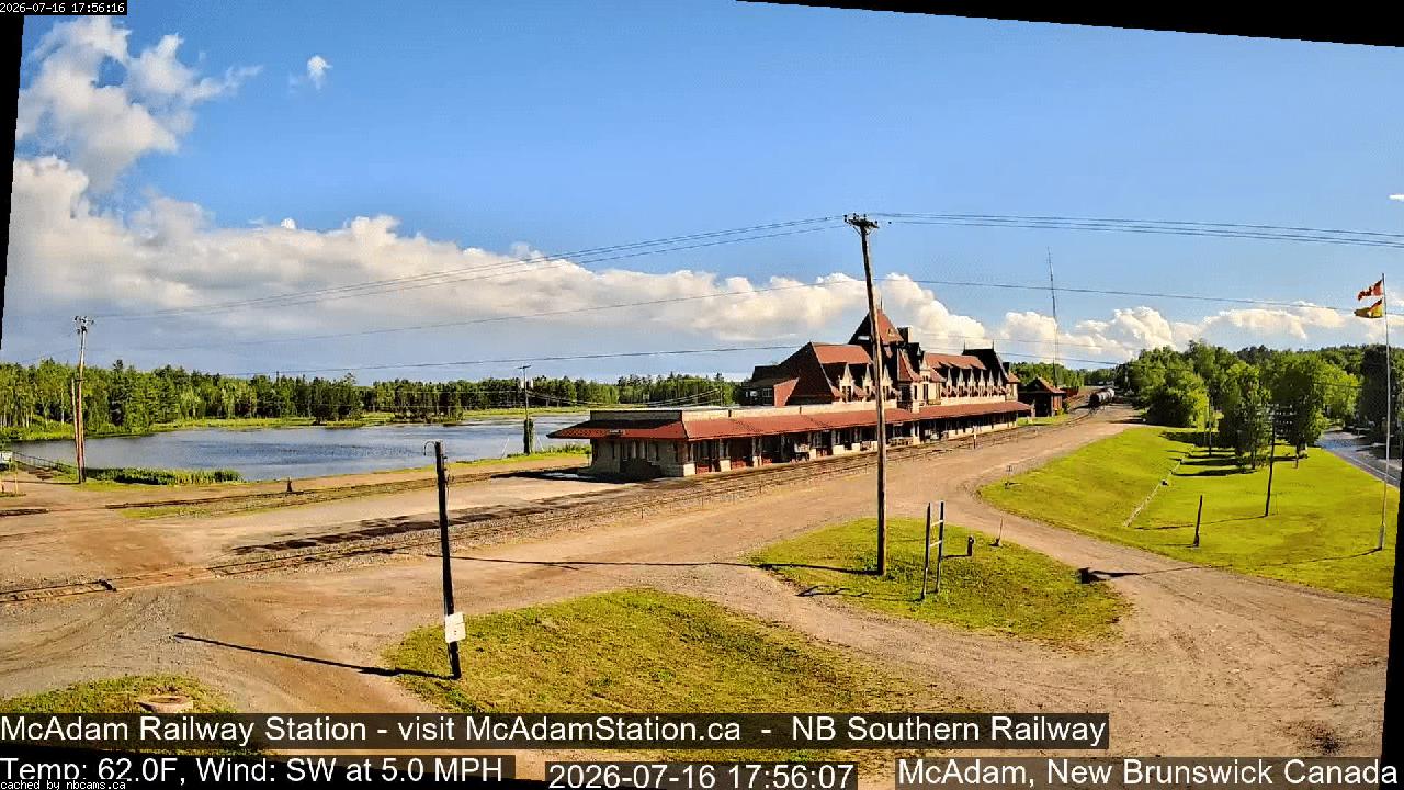 Web Cam image of McAdam Railway Station