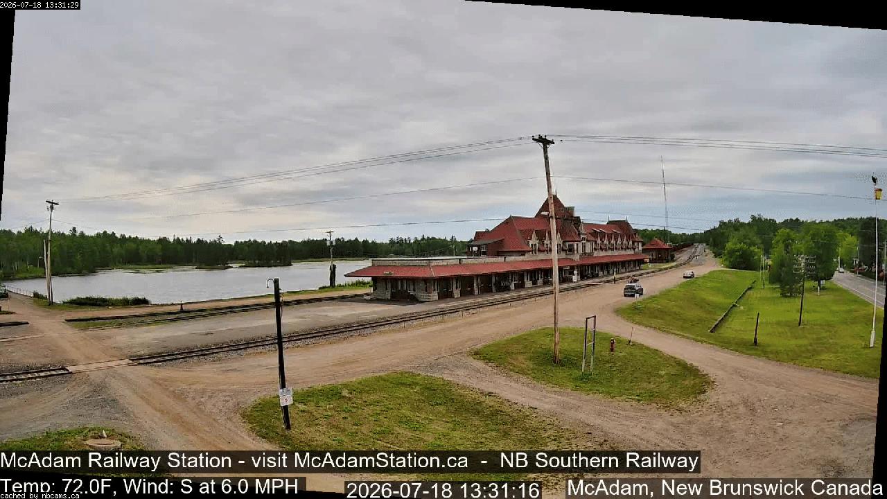 Web Cam image of McAdam Railway Station