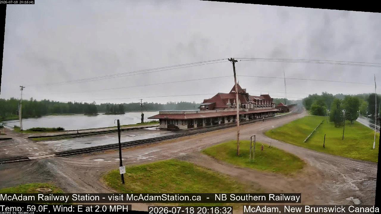 Web Cam image of McAdam Railway Station
