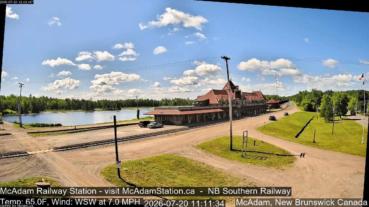 Web Cam image of McAdam Railway Station