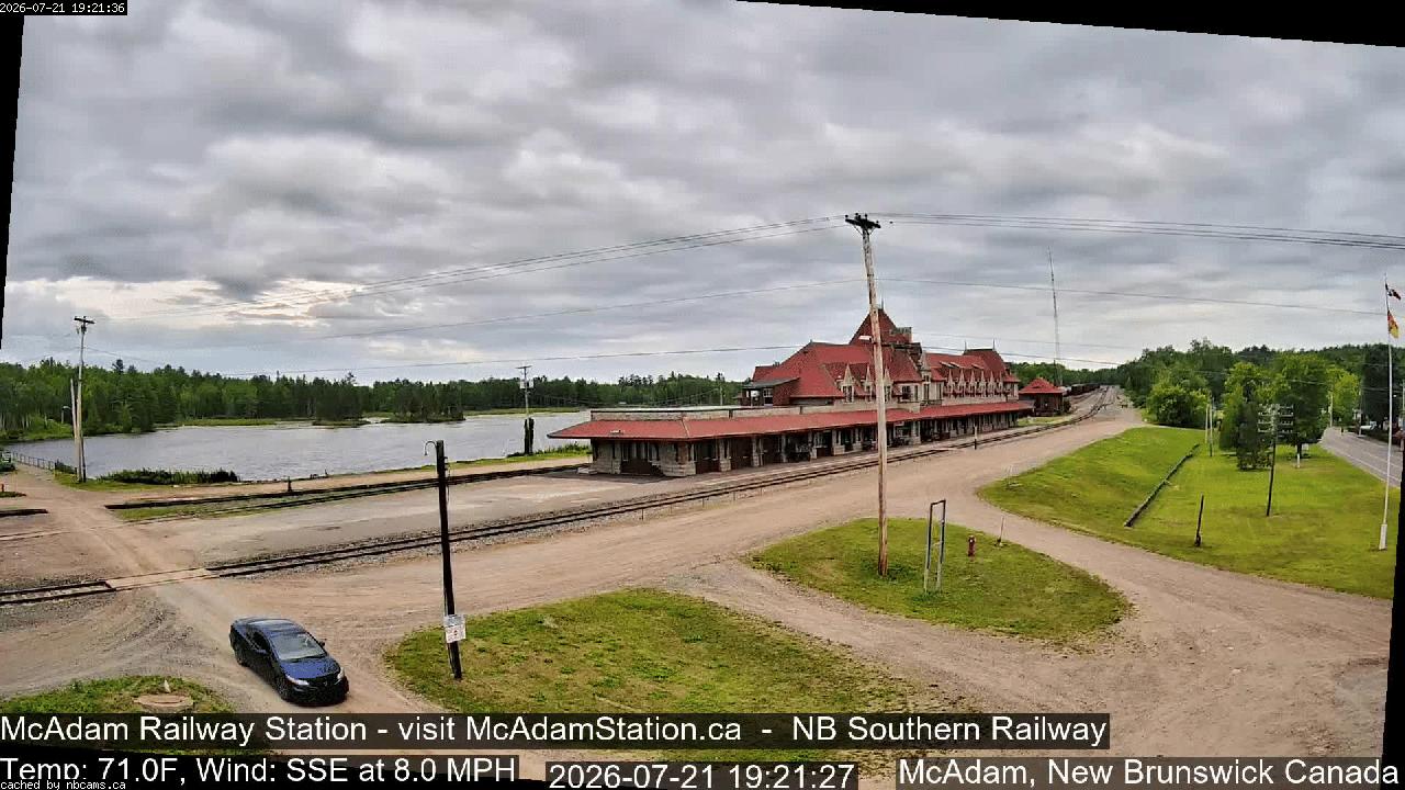 Web Cam image of McAdam Railway Station