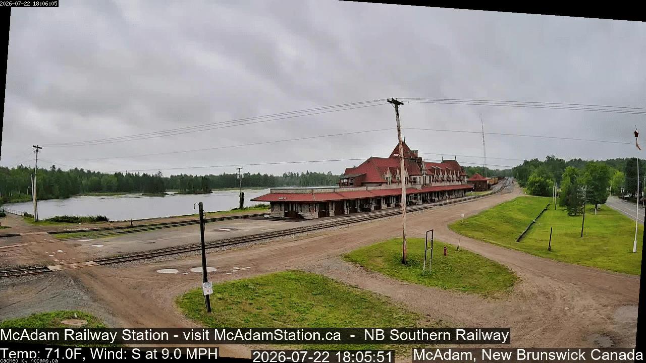 Web Cam image of McAdam Railway Station