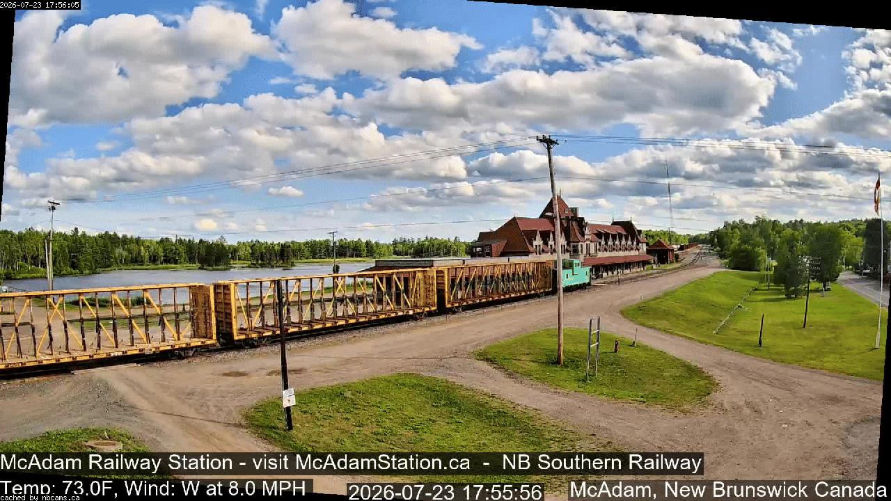 Web Cam image of McAdam Railway Station
