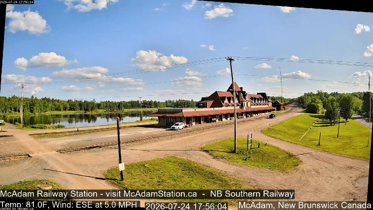 Web Cam image of McAdam Railway Station