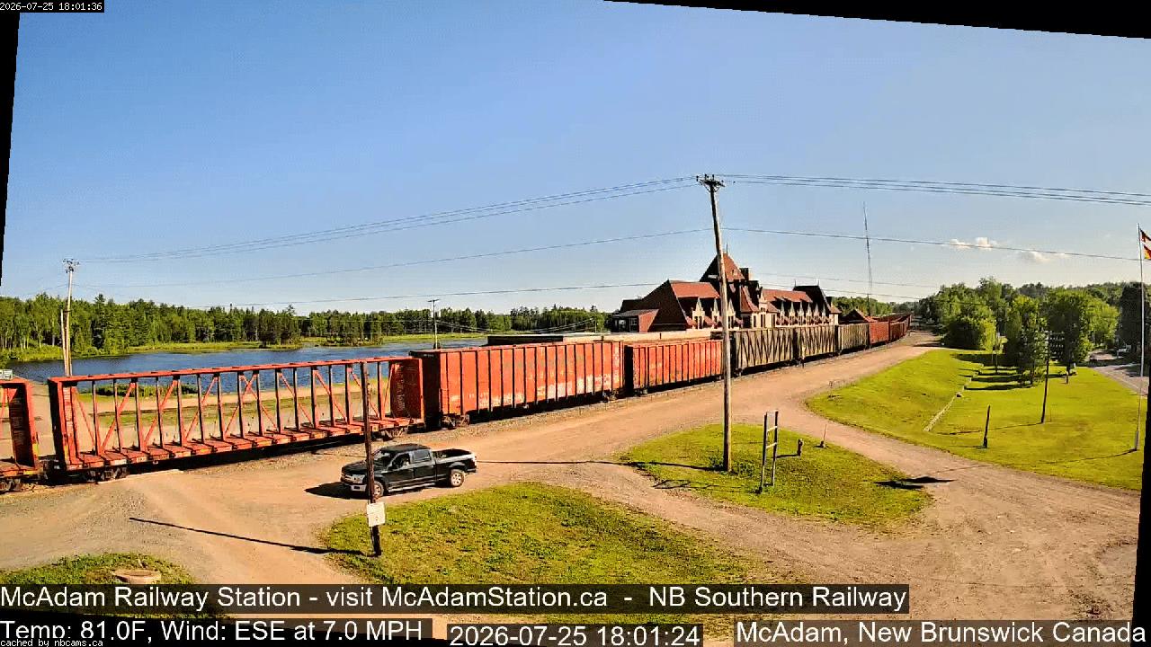 Web Cam image of McAdam Railway Station