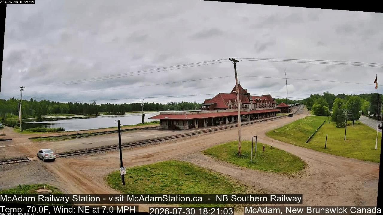 Web Cam image of McAdam Railway Station