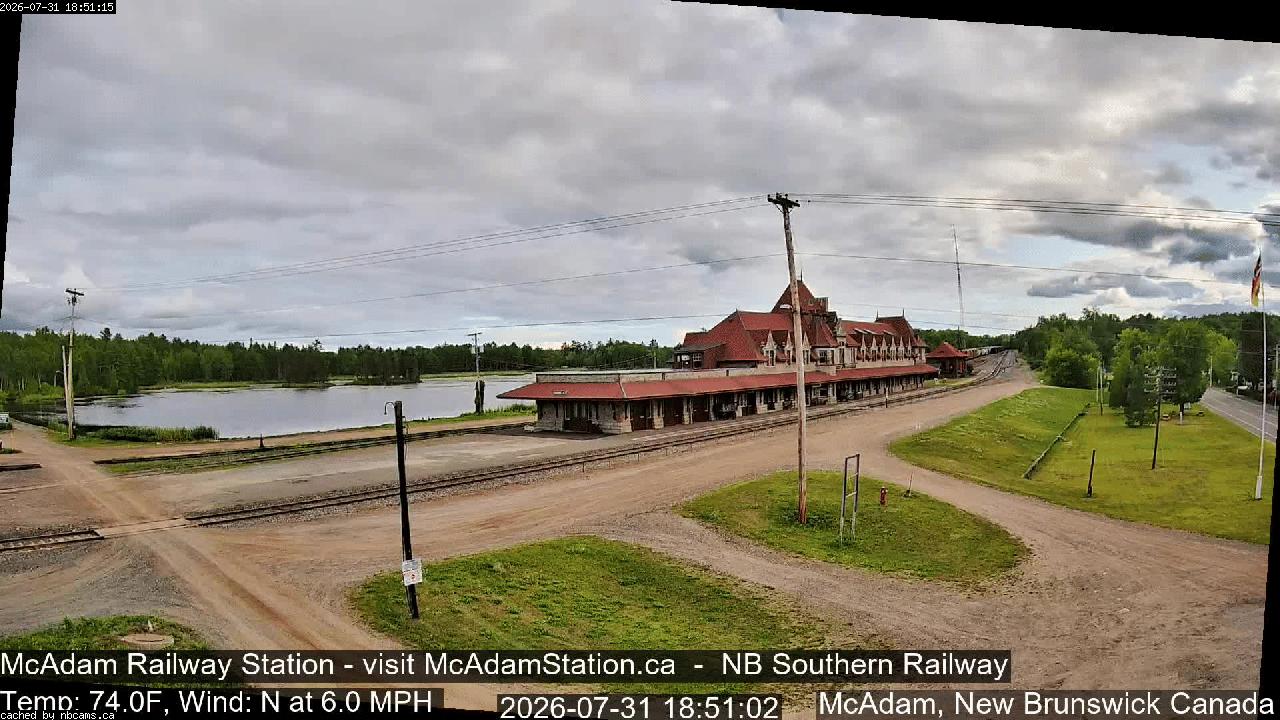 Web Cam image of McAdam Railway Station