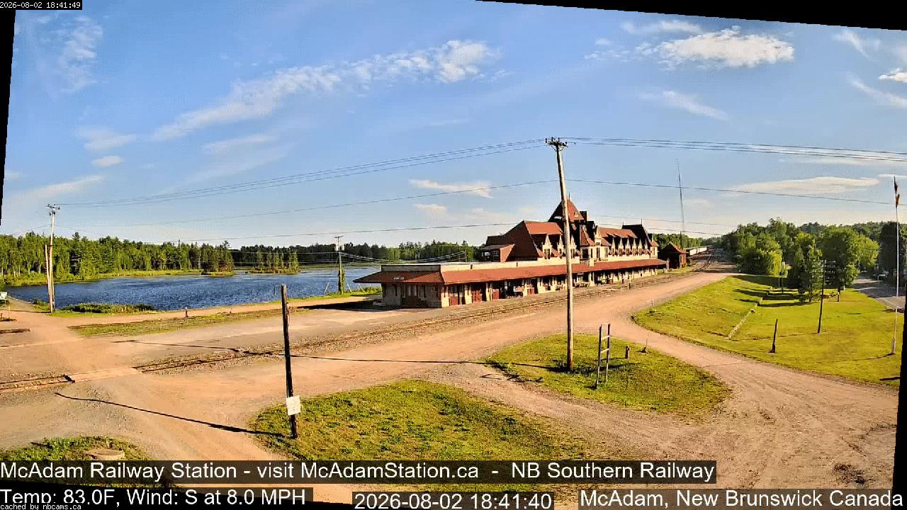 Web Cam image of McAdam Railway Station