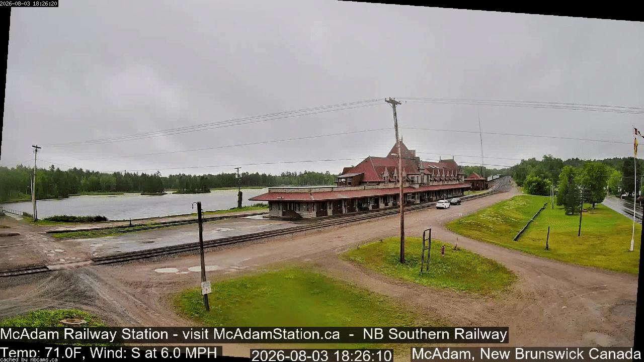Web Cam image of McAdam Railway Station