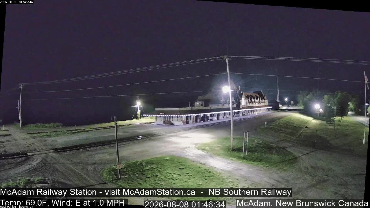Web Cam image of McAdam Railway Station