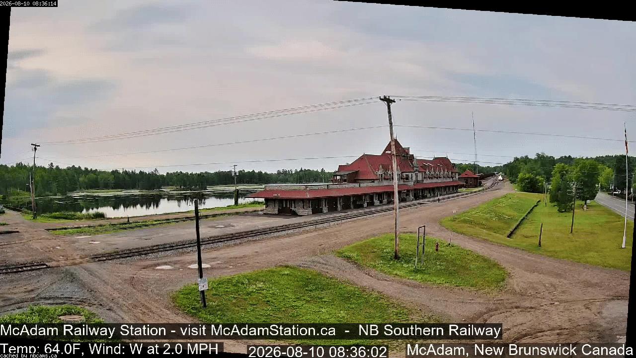 Web Cam image of McAdam Railway Station