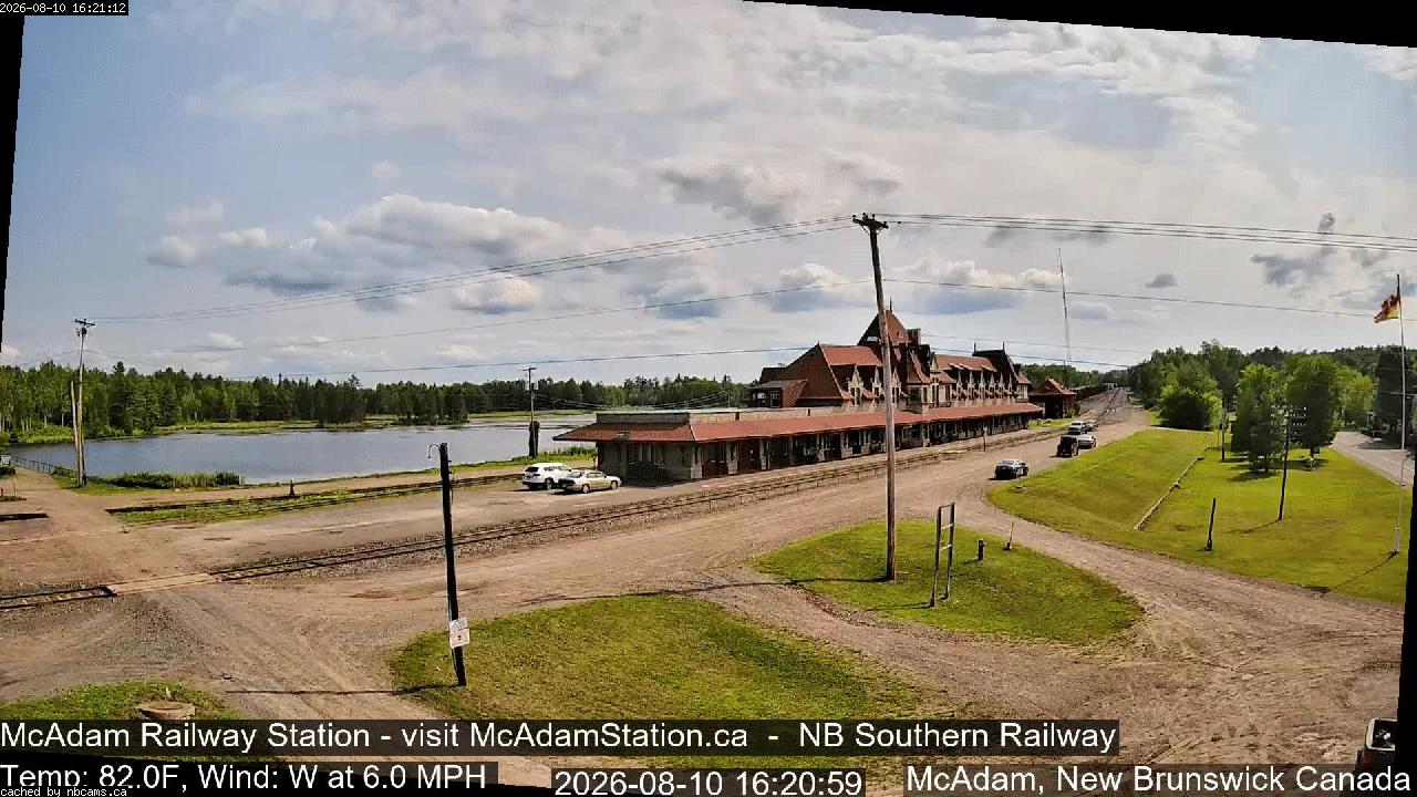Web Cam image of McAdam Railway Station