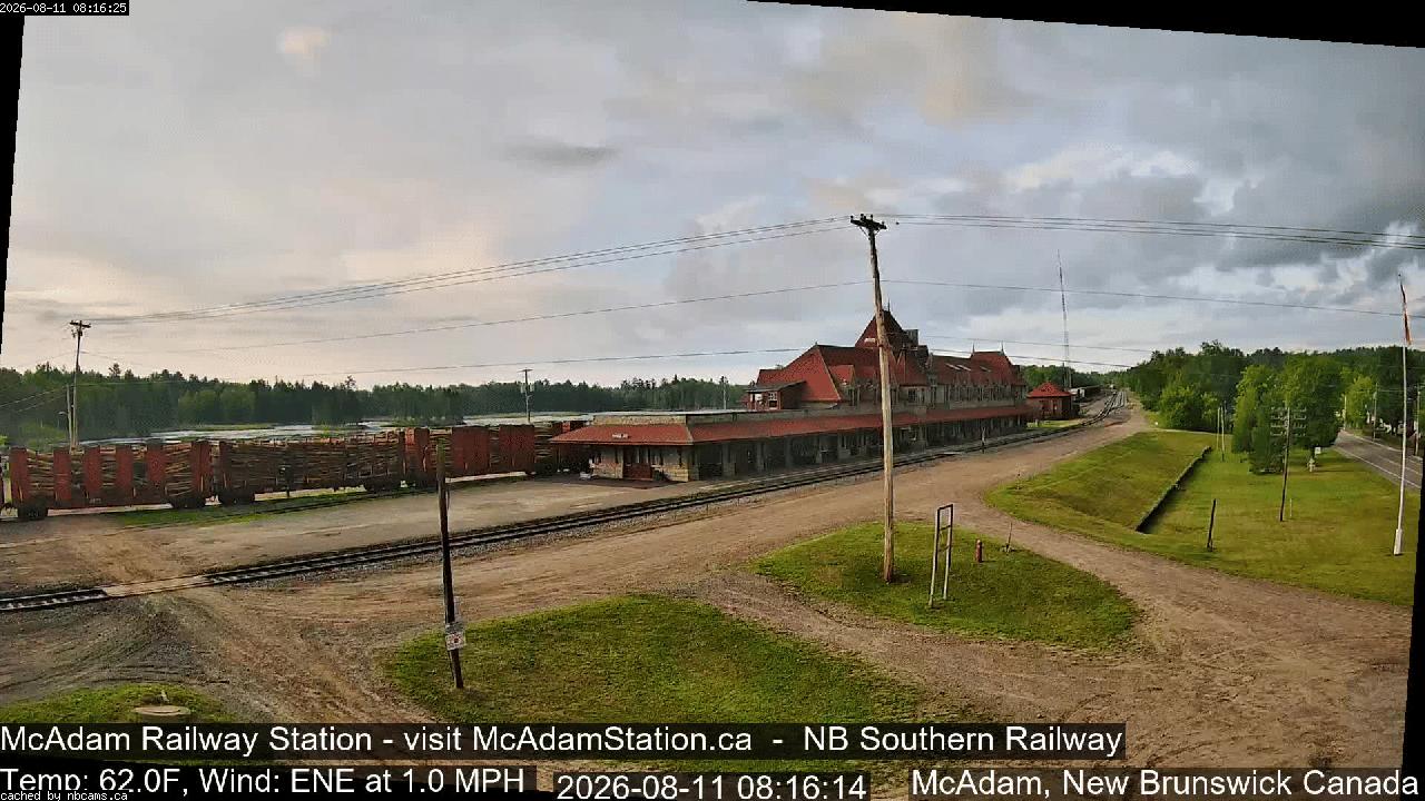 Web Cam image of McAdam Railway Station