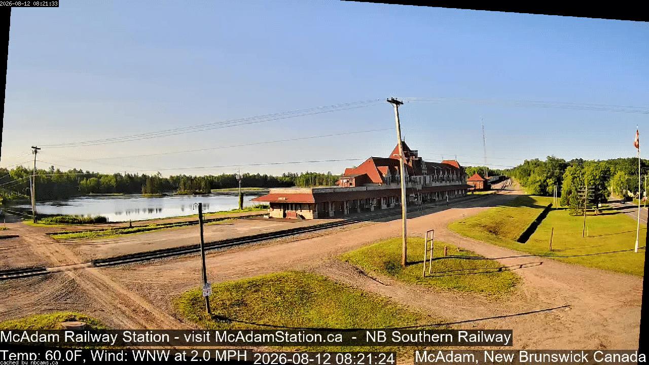Web Cam image of McAdam Railway Station