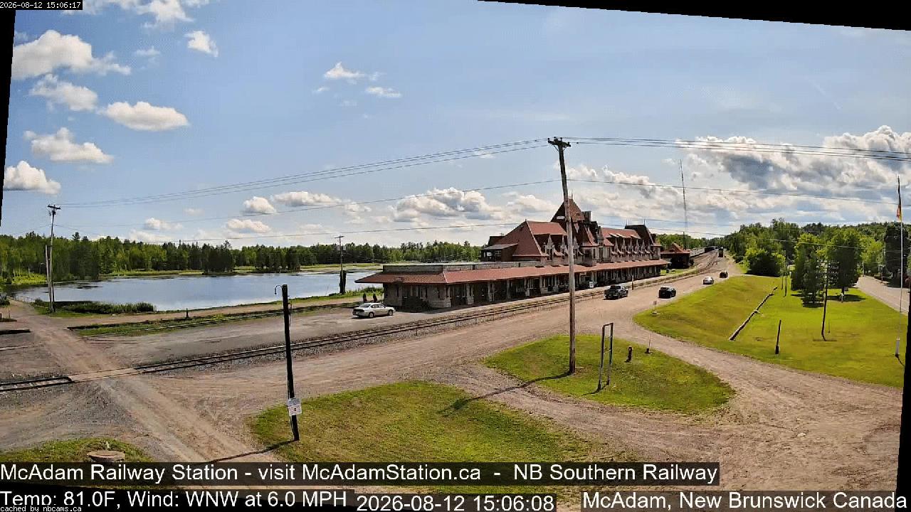 Web Cam image of McAdam Railway Station