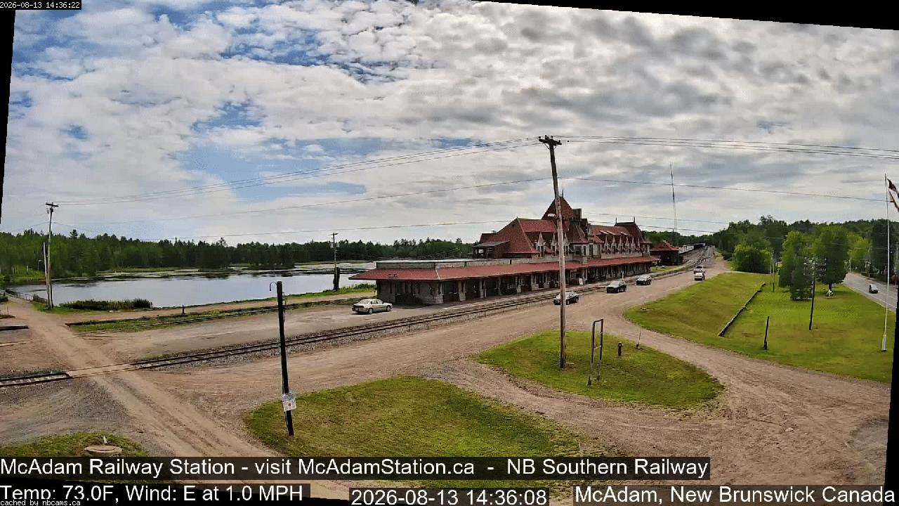 Web Cam image of McAdam Railway Station