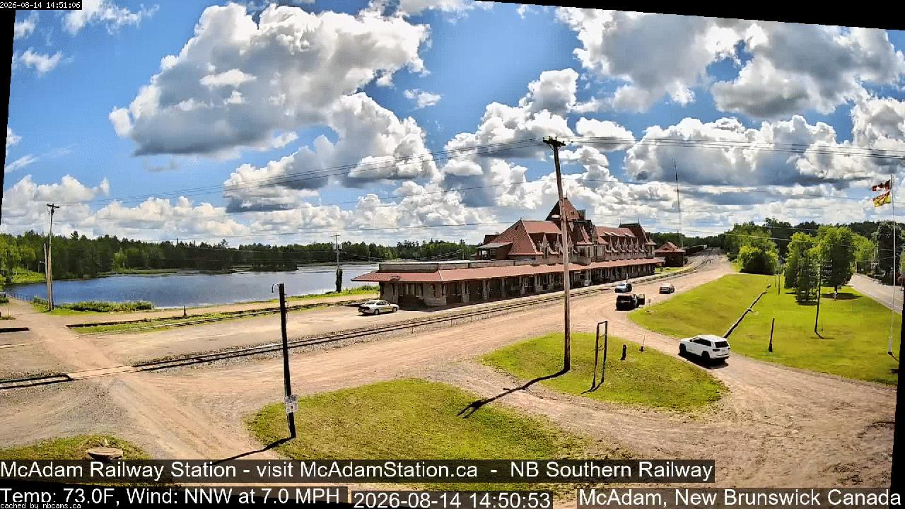 Web Cam image of McAdam Railway Station