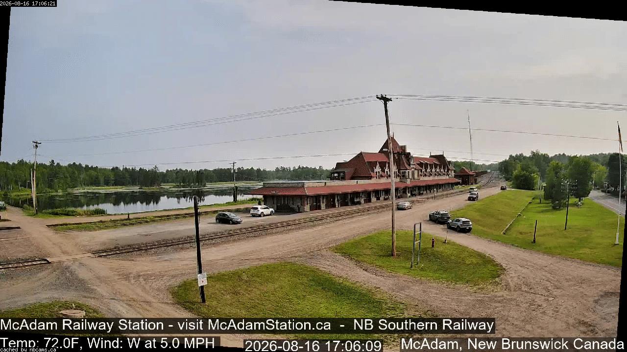 Web Cam image of McAdam Railway Station