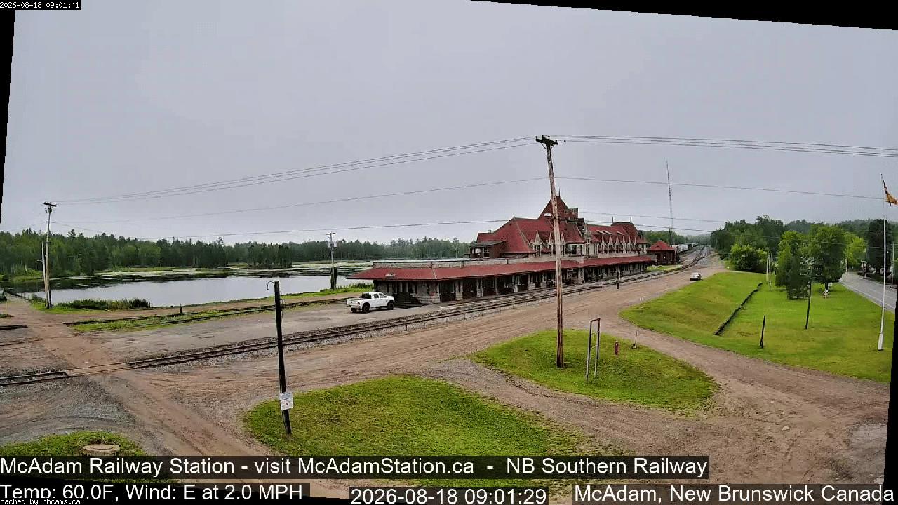 Web Cam image of McAdam Railway Station