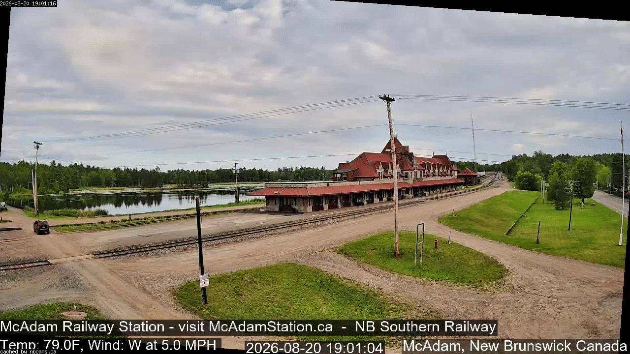 Web Cam image of McAdam Railway Station