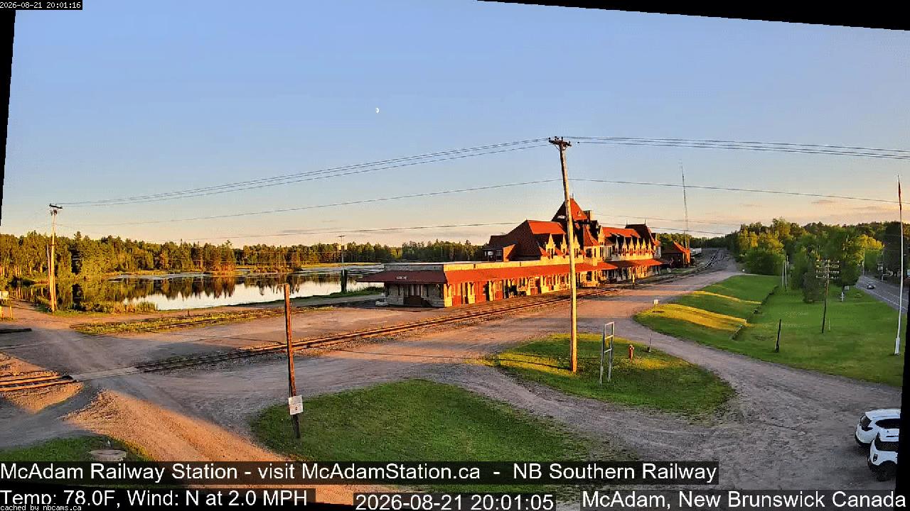 Web Cam image of McAdam Railway Station