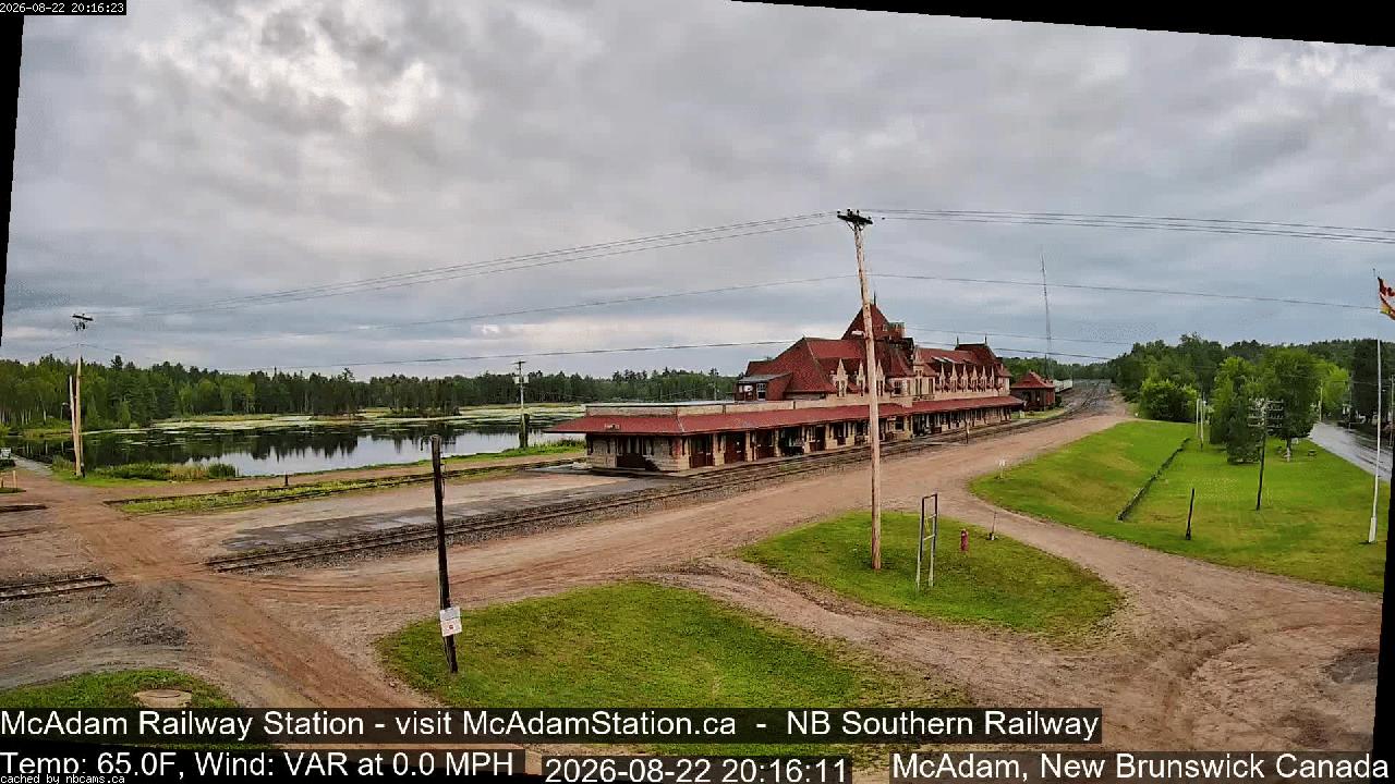 Web Cam image of McAdam Railway Station