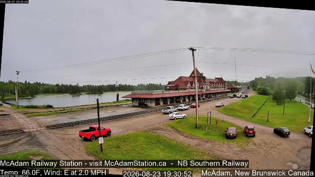 Web Cam image of McAdam Railway Station