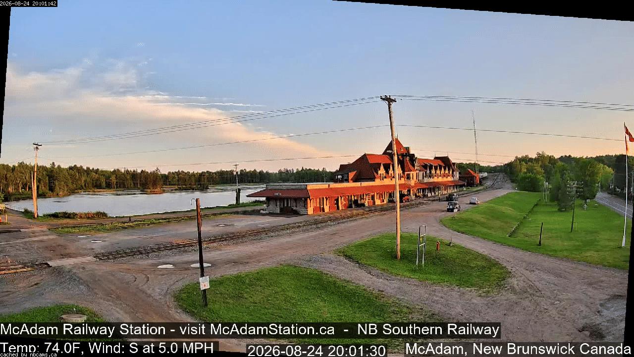 Web Cam image of McAdam Railway Station