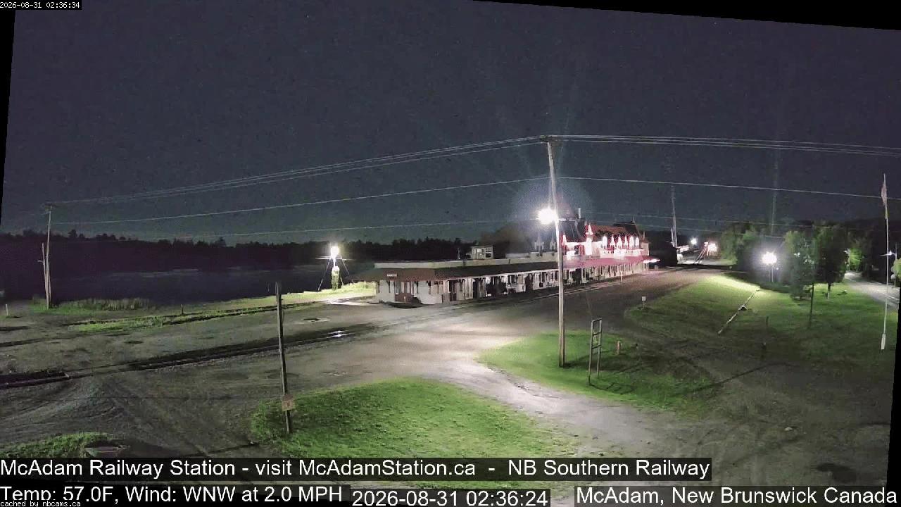 Web Cam image of McAdam Railway Station