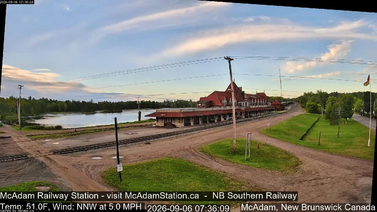 Web Cam image of McAdam Railway Station